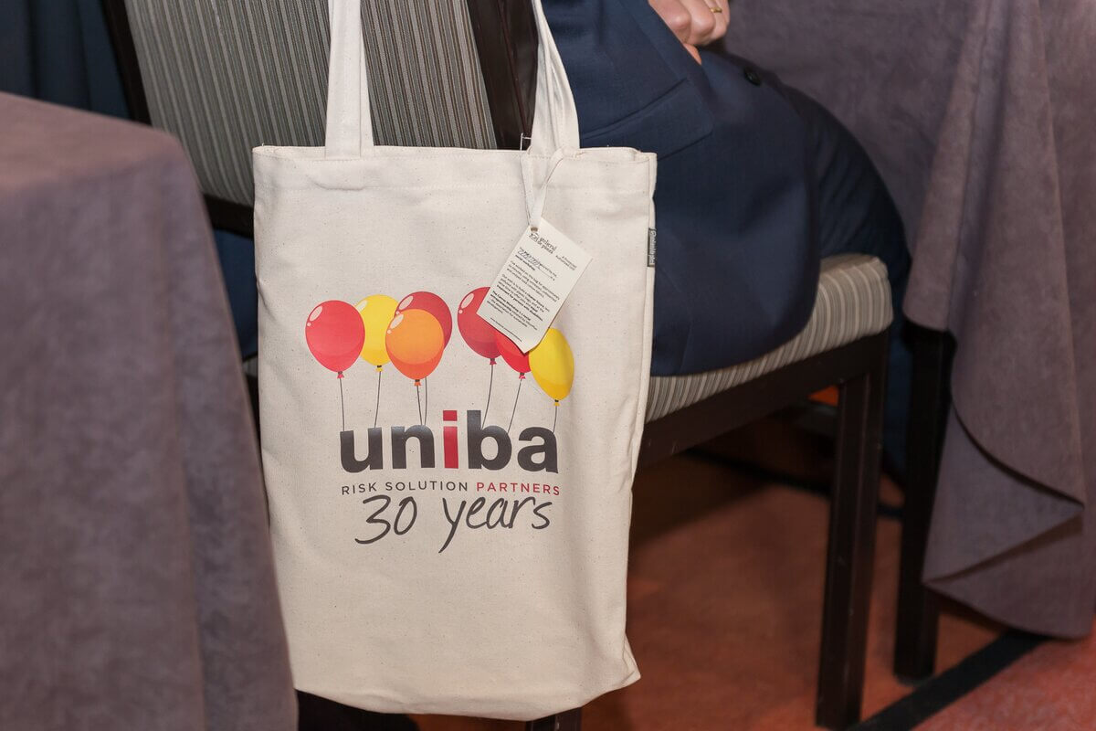 uniba 30 years anniversary tote bag