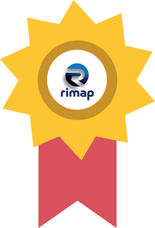 Ribbon with rimap logo